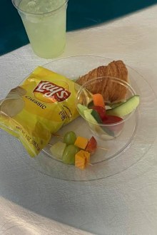 The meal was described as a 'toddler' snack.