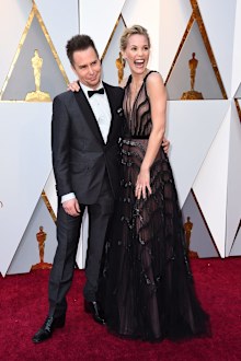 Sam Rockwell and Leslie Bibb. (AAP)