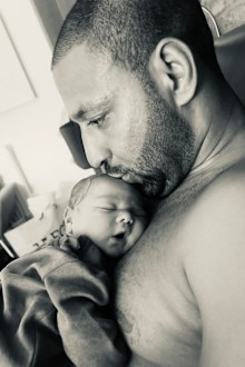 Kell Brook with new baby Ezerra