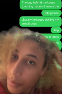 Woman groped during flight