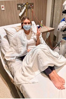 Keely Langshaw began 15 weeks of gruelling chemotherapy.