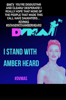 Amber Heard's sister Whitney calls MTV 'disgusting' and 'desperate' for featuring Johnny Depp in VMAs ceremony.