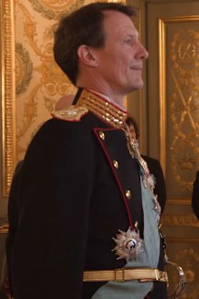 Prince Joachim watches his brother Frederik proclaimed King