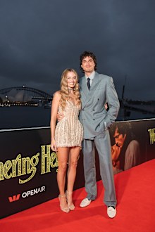 Margot Robbie and Jacob Elordi surprise fans at the open air cinema in Sydney