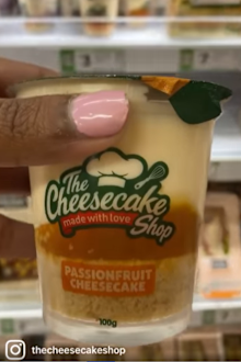 The Cheesecake Shop Cups