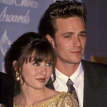 Shannen Doherty and Luke Perry 18th Annual People's Choice Awards in 1992. 