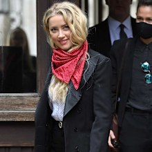 Amber Heard attends day 6 of Johnny Depp's libel case against The Sun Newspaper.