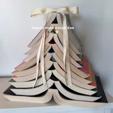 Kylea Paige showed how to make this book Christmas tree in a TikTok