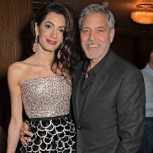Amal Clooney and George Clooney.