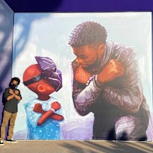 Chadwick Boseman mural at Disneyland.