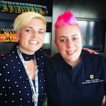 Jane de Graaff and Anna Polyviou in the first episode of 9Honey's new podcast 'What the F@*k is for dinner!?'