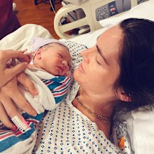 Hilary Rhoda welcomes a baby boy.