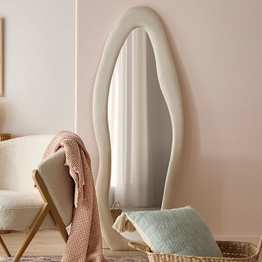 Velvet Floor Mirror: $69
