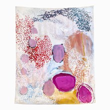 Wilarra silk scarf by Mulyatingki Marney