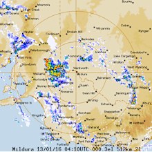 Rain over South Australia and Victoria today. (Bureau of Meteorology)