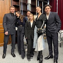 Victoria Beckham, David Beckham, Brooklyn Beckham, Nicola Peltz Beckham, Cruz Beckham and Harper Beckham