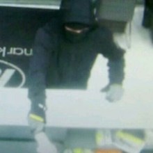 The man demanded cash from the female attendant. (Supplied)