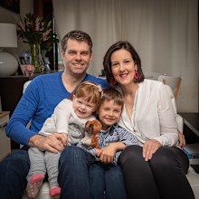 Natasha with her family