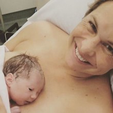 Libby Trickett with daughter Poppy. (Instagram)