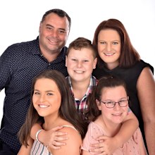 Family photo with Scarlet