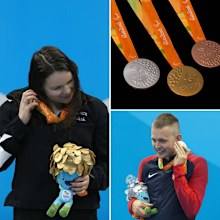 The specially designed Paralympics medals. (Instagram/Olympics)