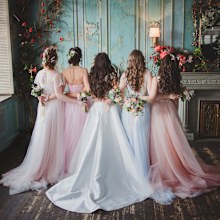 bride and groom wedding fight with guest over colour of dress