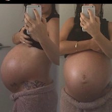 She says she lost the pregnancy weight relatively easily.