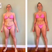 Alex Merritt before and after Tammy Fit Weight Loss Challenge