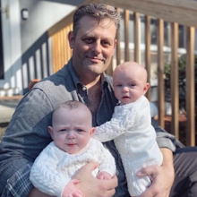 His wife Elizabeth is on maternity leave caring for their twin sons.