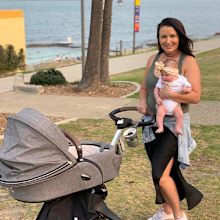 Amy says she struggled during her first few weeks and months of motherhood.