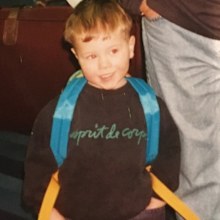 Sam as a toddler