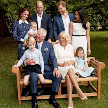 Charles and Camilla with the family and grandchildren