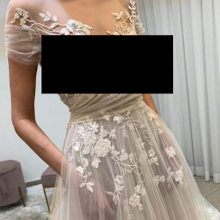 The wedding gown has caused controversy on a Facebook shaming page.