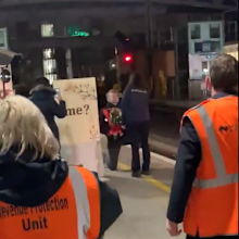 Train station proposal captured on Twitter