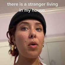 Mia TikTok brown hair in shower