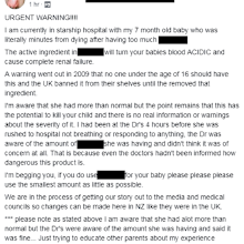Mum's warning about popular baby teething gel.