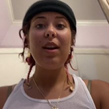 Mia TikTok video about shower use lives alone