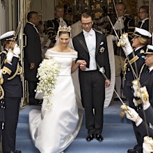Crown Princess Victoria of Sweden and her husband Prince Daniel of Sweden.