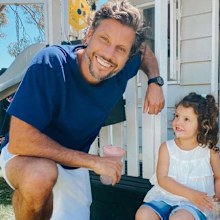 Sam Wood with daughter Willow