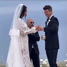 April Geary and Robin Thicke wedding