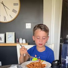 Paige Boyuk early dinner for kids