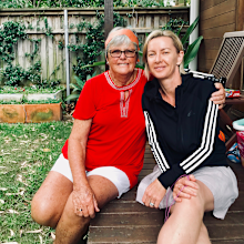 Deborah Knight and her mum 