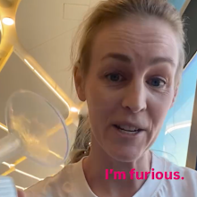 Dr Elise Turner claims she was asked to leave a Virgin business airport lounge for expressing breastmilk