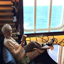 Sharon Lane doing three year cruise with life at sea