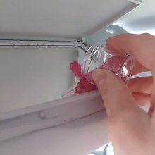 Glitter bomb hidden in car mirror