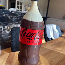 coke bottle woolworths mud cake hack