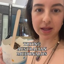 US tourist shocked at Australian McFlurry detail