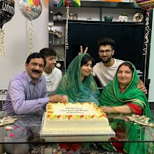 Malala celebrated her graduation from her family home.