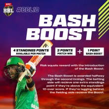The Bash Boost will be introduced for this summer's BBL tournament.