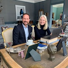 Norwegian royals working from home